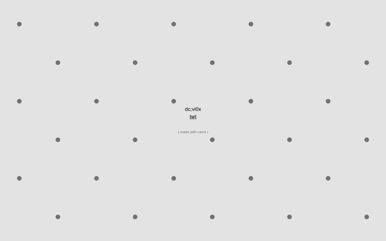 Carrd profile picture for @wool